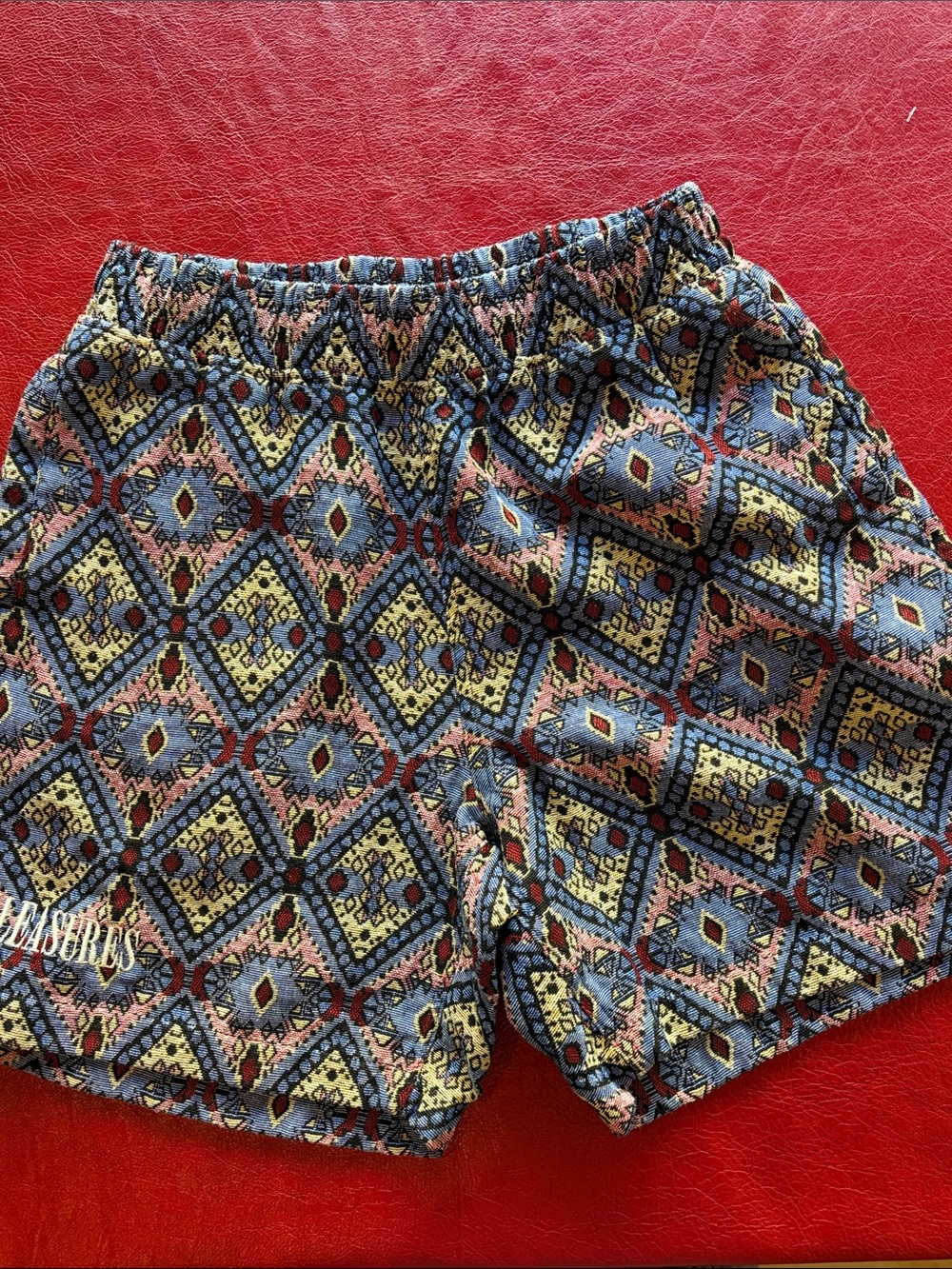 Pleasures Coffer shorts in blue. NWOT